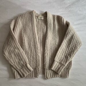 Wilfred Cream/Grey Knit Cardigan